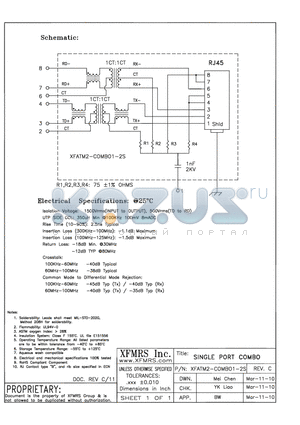 XFATM2-C1-2S datasheet - SINGLE PORT COMBO