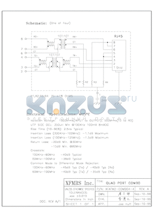 XFATM2-C4-4 datasheet - QUAD PORT COMBO