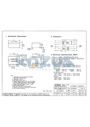 XFATM2B3 datasheet - UNLESS OTHERWISE SPECIFIED TOLERANCES -0.010 DIMENSIONS IN INCH