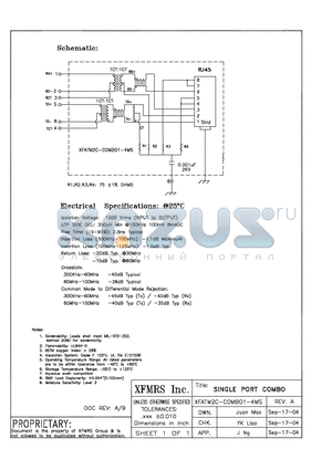 XFATM2C-C1-4MS datasheet - SINGLE PORT COMBO