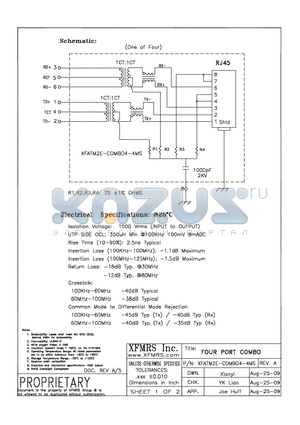 XFATM2E-C4-4MS datasheet - FOUR PORT COMBO