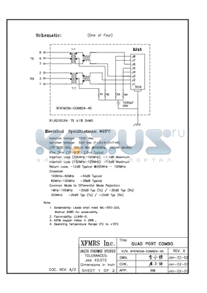 XFATM2GA-C4-4S datasheet - QUAD PORT COMBO