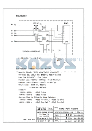 XFATM2K-C4-4S datasheet - QUAD PORT COMBO