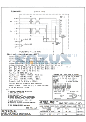 XFATM2R-CLXU4-4MS datasheet - UNLESS OTHERWISE SPECIFIED TOLERANCES -0.010 DIMENSIONS IN INCH