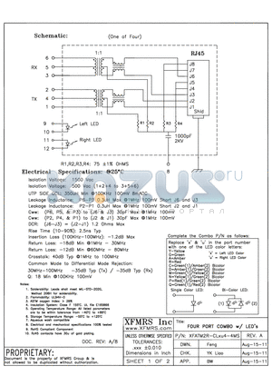 XFATM2R-CLXU4-4MS_11 datasheet - UNLESS OTHERWISE SPECIFIED TOLERANCES -0.010 DIMENSIONS IN INCH