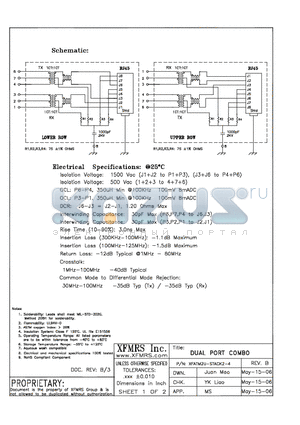 XFATM2U-STACK2-4 datasheet - DUAL PORT COMBO