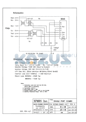 XFATM8-C1-4S datasheet - SINGLE PORT COMBO