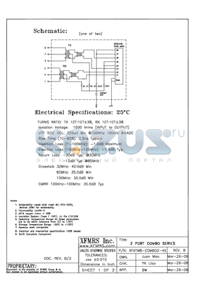 XFATM8-C2-4S datasheet - 2 PORT COMBO