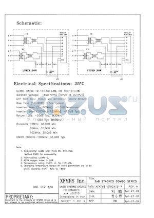 XFATM8-STACK16-4 datasheet - 2x8 STACKED COMBO