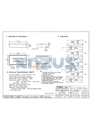 XFATM8Q12 datasheet - UNLESS OTHERWISE SPECIFIED TOLERANCES -0.010 DIMENSIONS IN INCH