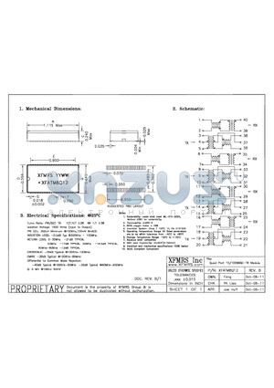 XFATM8Q12_11 datasheet - UNLESS OTHERWISE SPECIFIED TOLERANCES -0.010 DIMENSIONS IN INCH