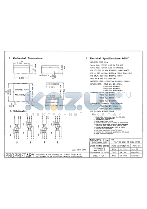 XFATM8Q14D datasheet - UNLESS OTHERWISE SPECIFIED TOLERANCES -0.010 DIMENSIONS IN INCH