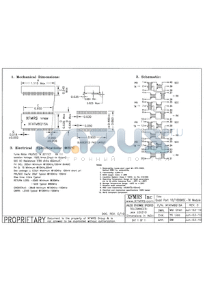 XFATM8Q15A datasheet - Quad Port 10/100BASE-TX Module