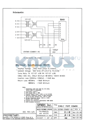 XFATM9-C1-4S datasheet - SINGLE PORT COMBO