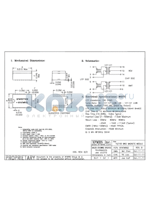 XFATM9B2 datasheet - UNLESS OTHERWISE SPECIFIED TOLERANCES -0.010 DIMENSIONS IN INCH