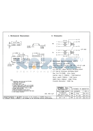 XFATM9P5_11 datasheet - UNLESS OTHERWISE SPECIFIED TOLERANCES -0.010 DIMENSIONS IN INCH