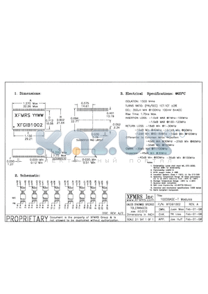 XFGIB1002 datasheet - 1000 BASE-T Modules