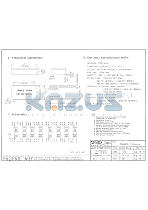 XFGIB1004M datasheet - UNLESS OTHERWISE SPECIFIED TOLERANCES -0.010 DIMENSIONS IN INCH