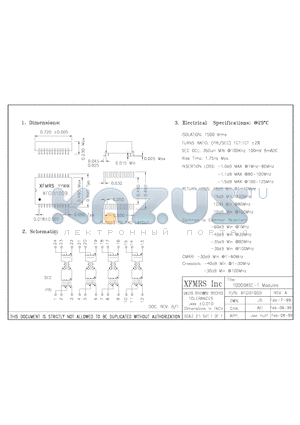 XFGIB100B datasheet - 1000 BASE-T Modules