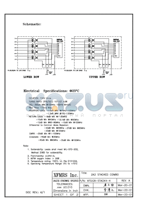 XFGIGB-STACK4-4 datasheet - 2x2 STACKED COMBO