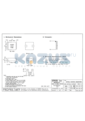 XFHCL4-4R7M datasheet - INDUCTORS