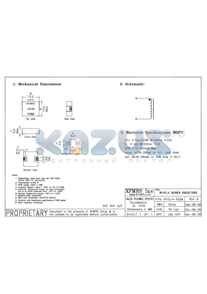 XFHCL4-R33M datasheet - INDUCTORS