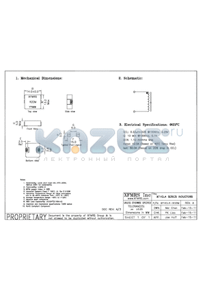 XFHCL4-R33M datasheet - XFHCL4 SERIES INDUCTORS