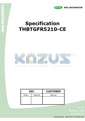 THBTGFR5210-CE datasheet - Surface-mounted chip LED device