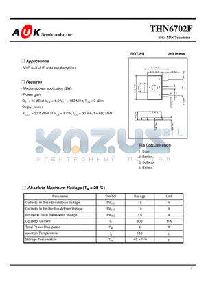 THN6702F datasheet - SiGe NPN Transistor