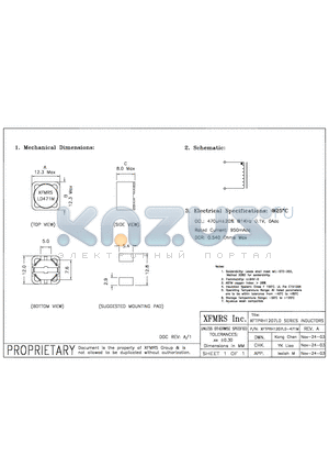 XFTPRH1207LD-471M datasheet - INDUCTORS