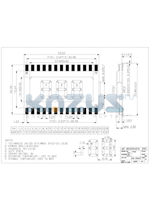 GD-695P datasheet - AZ DISPLAYS, INC.