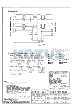 XFVOIP5QTVS-CTXU1-4L datasheet - SINGLE PORT COMBO