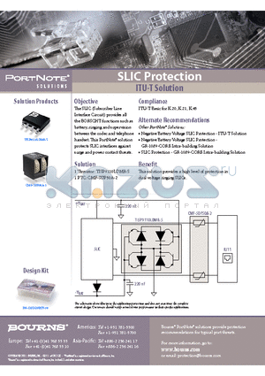 TISP9110LDMR-S_11 datasheet - SLIC Protection