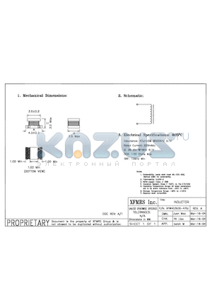 XFWI453630-470J datasheet - INDUCTOR