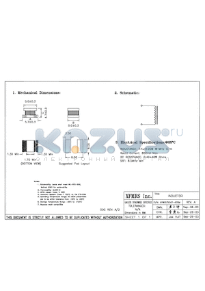 XFWI575047-470M datasheet - INDUCTOR