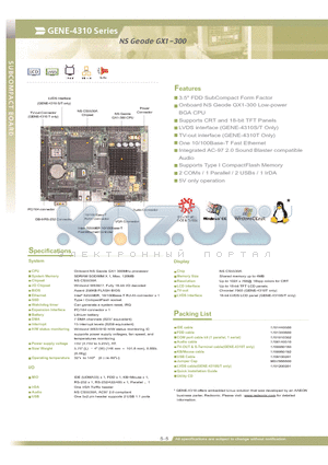 GENE-4310SERIES datasheet - 3.5