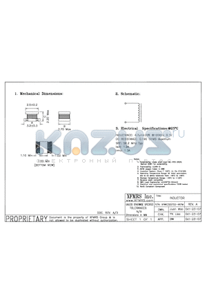 XFWIC322722-4R7M datasheet - INDUCTOR