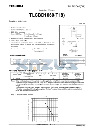 TLCBD1060 datasheet - LED Lamp