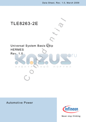 TLE8263-2E datasheet - Universal System Basis Chip