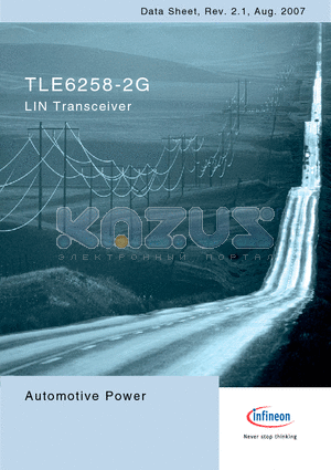 TLE6258-2G datasheet - LIN Transceiver