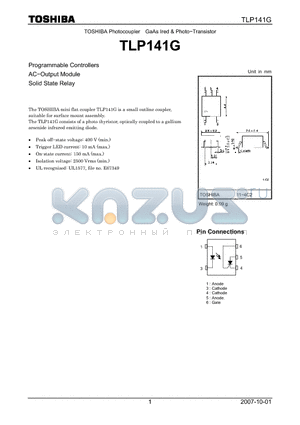 TLP141G datasheet - Photo−Transistor Programmable Controllers