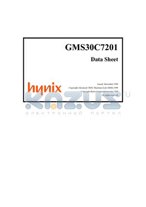 GMS30C7201 datasheet - 60MHz operation frequency Low power consumption