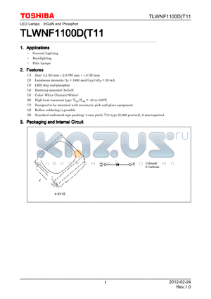 TLWNF1100D datasheet - General Lighting