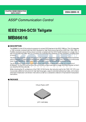 MB86616 datasheet - IEEE1394-SCSI Tailgate