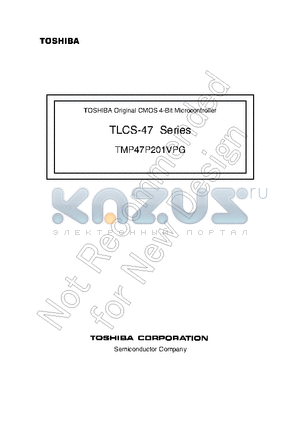 TMP47P201VPG datasheet - TLCS-47 Series