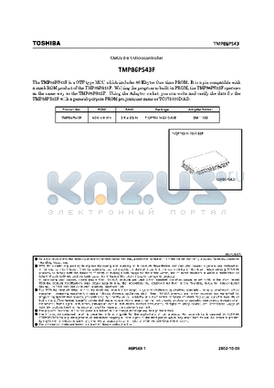 TMP86PS43F datasheet - CMOS 8-Bit MICOROcontroller