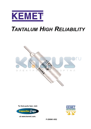 GR500 datasheet - HIGH RELIABILITY SOLID TANTALUM