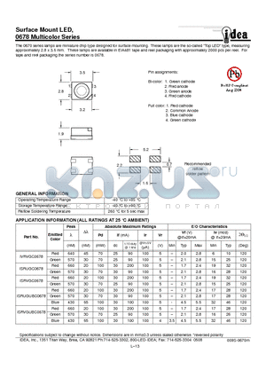 IVRVGC0678 datasheet - Surface Mount LED