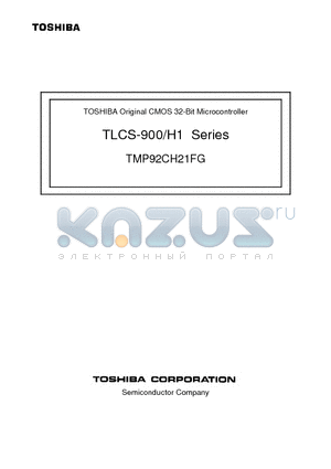 TMP92CH21FG datasheet - CMOS 32-Bit Microcontroller