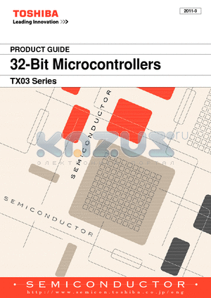 TMPM330FYWFG datasheet - 32-Bit Microcontrollers